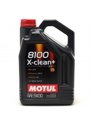 Motul 8100 X-clean + 5W-30 Motoröl 5l